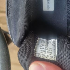 Balenciaga black track shoes size 9.